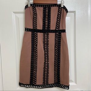 Free people strapless mini dress